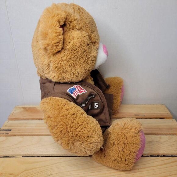 BAB Girl Scouts 100 Anniversary Bear w/ Clothes - Picture 5 of 8